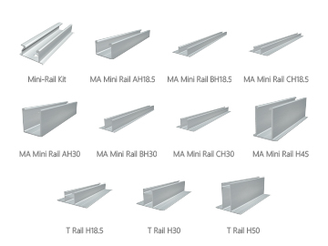 MRac Mini-Rail Kit Metal Roof PV Mounting System