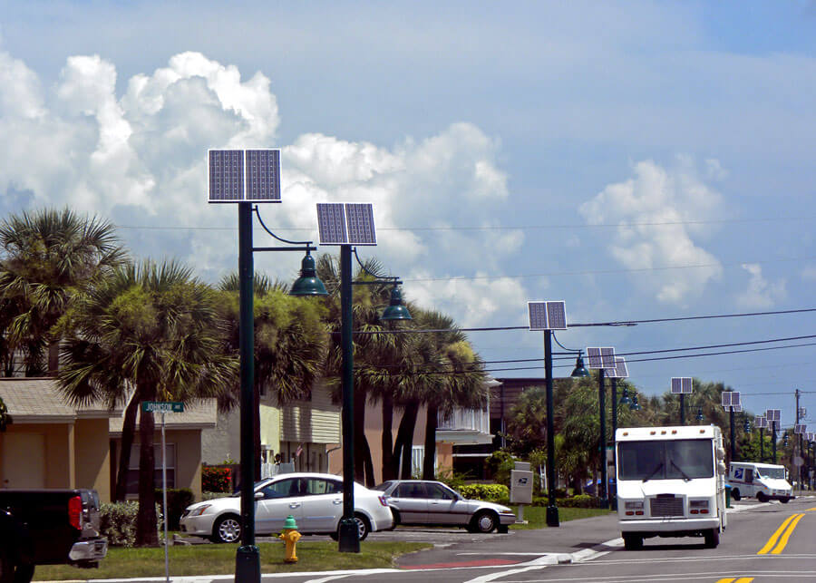 Cape-Canaveral solar street light project